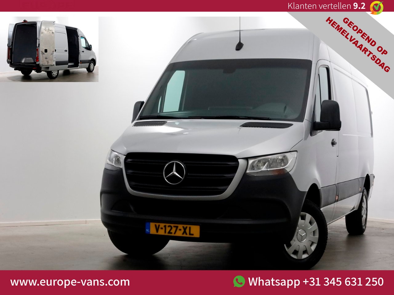 Mercedes-Benz Sprinter - 314 CDI 143pk E6 RWD 7G Automaat L2H2 Airco/Camera Trekhaak 3500kg 06-2019 - AutoWereld.nl