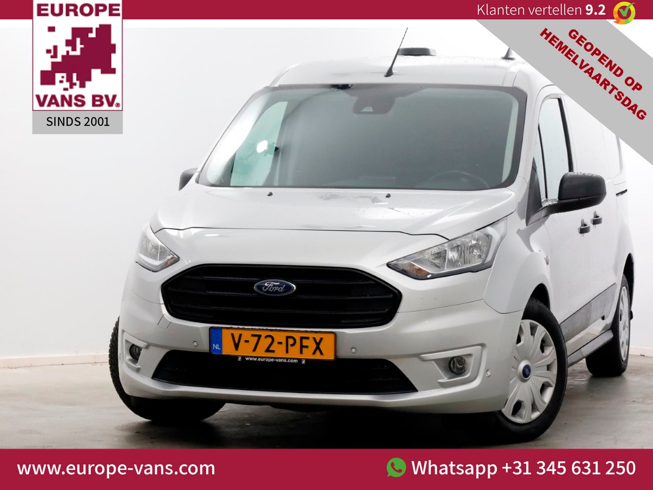 Ford Transit Connect - 1.5 EcoBlue 100pk Automaat L2 Trend ACC/Camera/3Pers./2x Schuifdeur 01-2024 - AutoWereld.nl