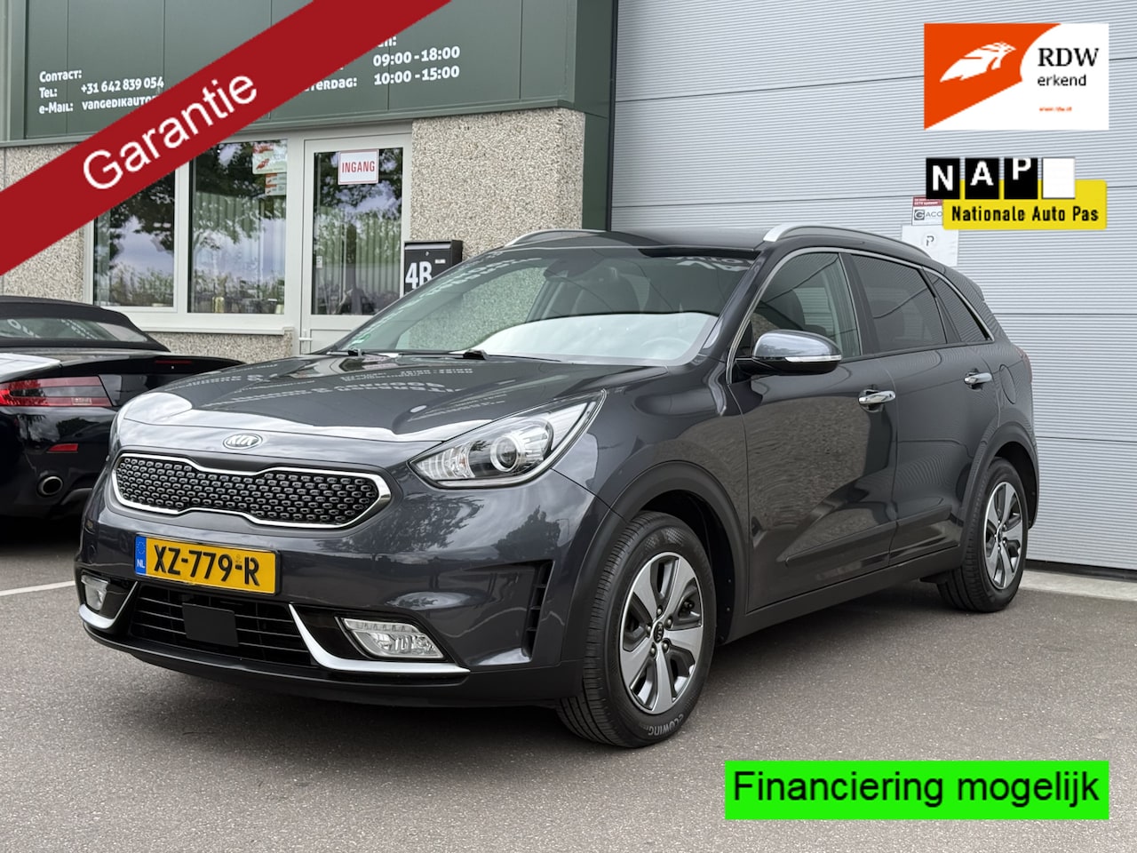 Kia Niro - 1.6 GDi Hybrid DPLine Nap Camera Carplay Automaat Keyless Stuur/Stoelverm Line assist - AutoWereld.nl