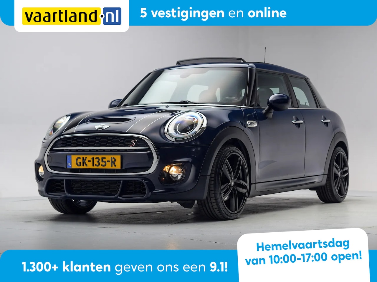 MINI Cooper S - 2.0 Cooper S 192pk Serious Business Aut. 5-drs [ Panoramadak Head-up Leder Stoelverwarming - AutoWereld.nl