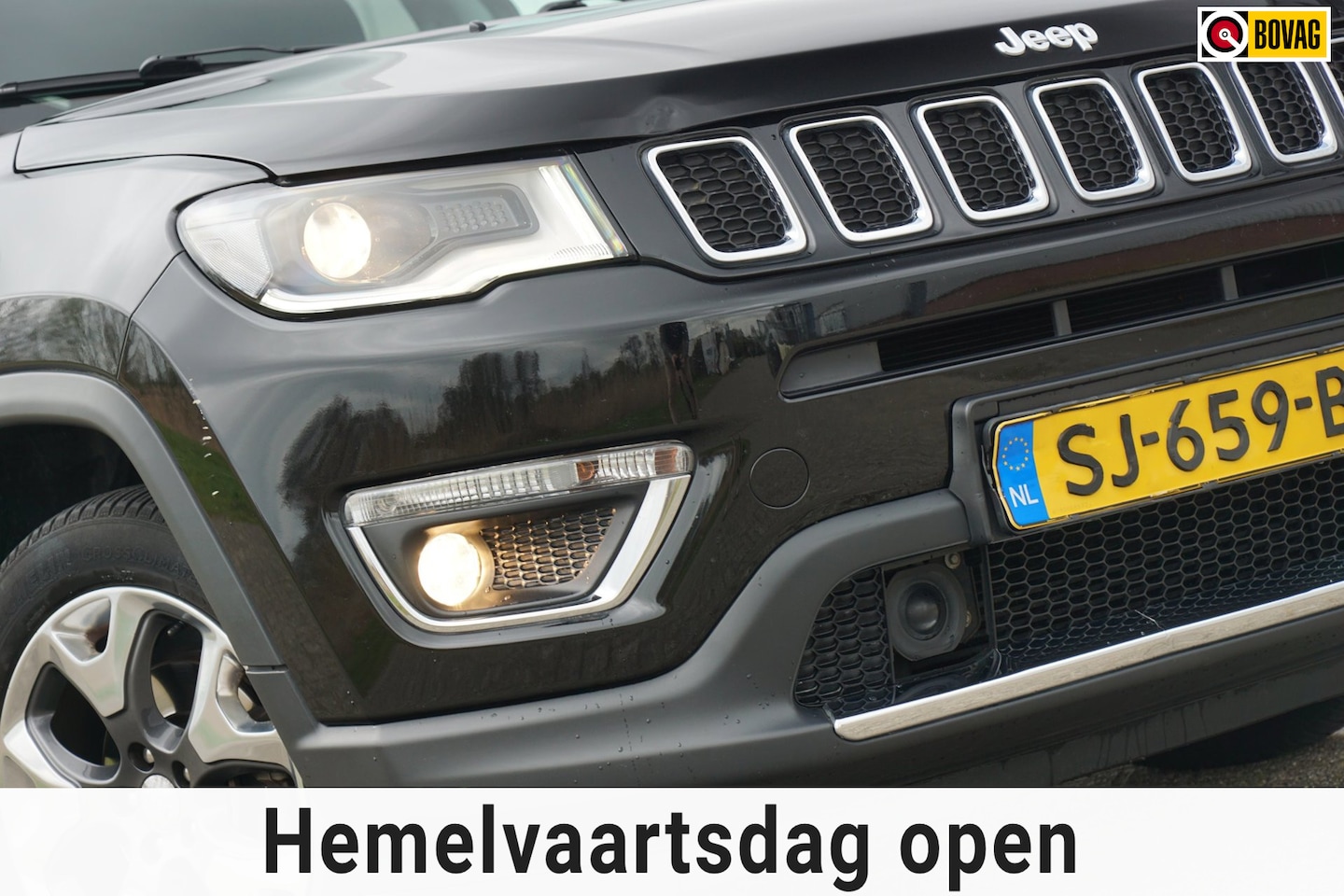 Jeep Compass - 1.4 MultiAir Opening Edition 4x4 Automaat - Diamond Black - 65dkm - AutoWereld.nl