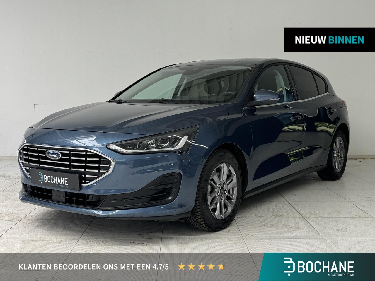 Ford Focus - 1.0 EcoBoost Hybrid Titanium | Navigatie | Parkeersensoren | Cruise Control | Climate Cont - AutoWereld.nl