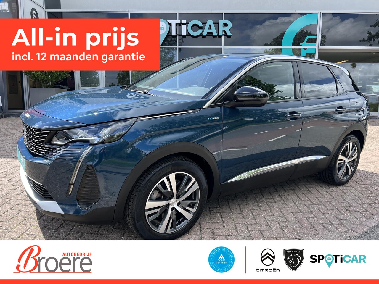 Peugeot 3008 - 1.6 HYbrid 225 Allure Automaat Verwarmde voorstoelen - AutoWereld.nl