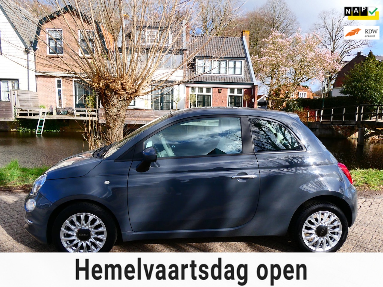 Fiat 500 - 1.0 Hybrid Lounge 2e eig. 83.000km Airco Carplay Cruise Zuinig - AutoWereld.nl