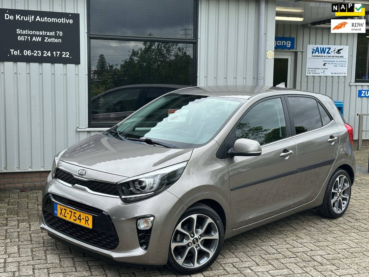 Kia Picanto - 1.0 CVVT Design Edition!|TREKHAAK|CAMERA|CARPLAY|CLIMATE|LEDER|NAVI|CRUISE CONTROL|LED|AIR - AutoWereld.nl