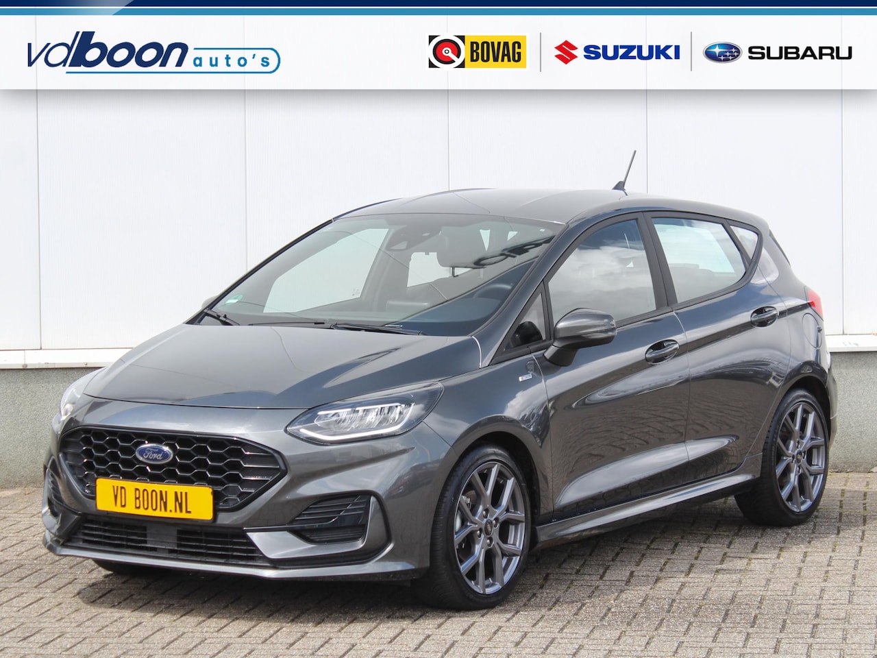 Ford Fiesta - 1.0 EcoBoost Hybrid ST-Line Automaat | Navi | Cruise | Clima | Park sens | All Season - AutoWereld.nl