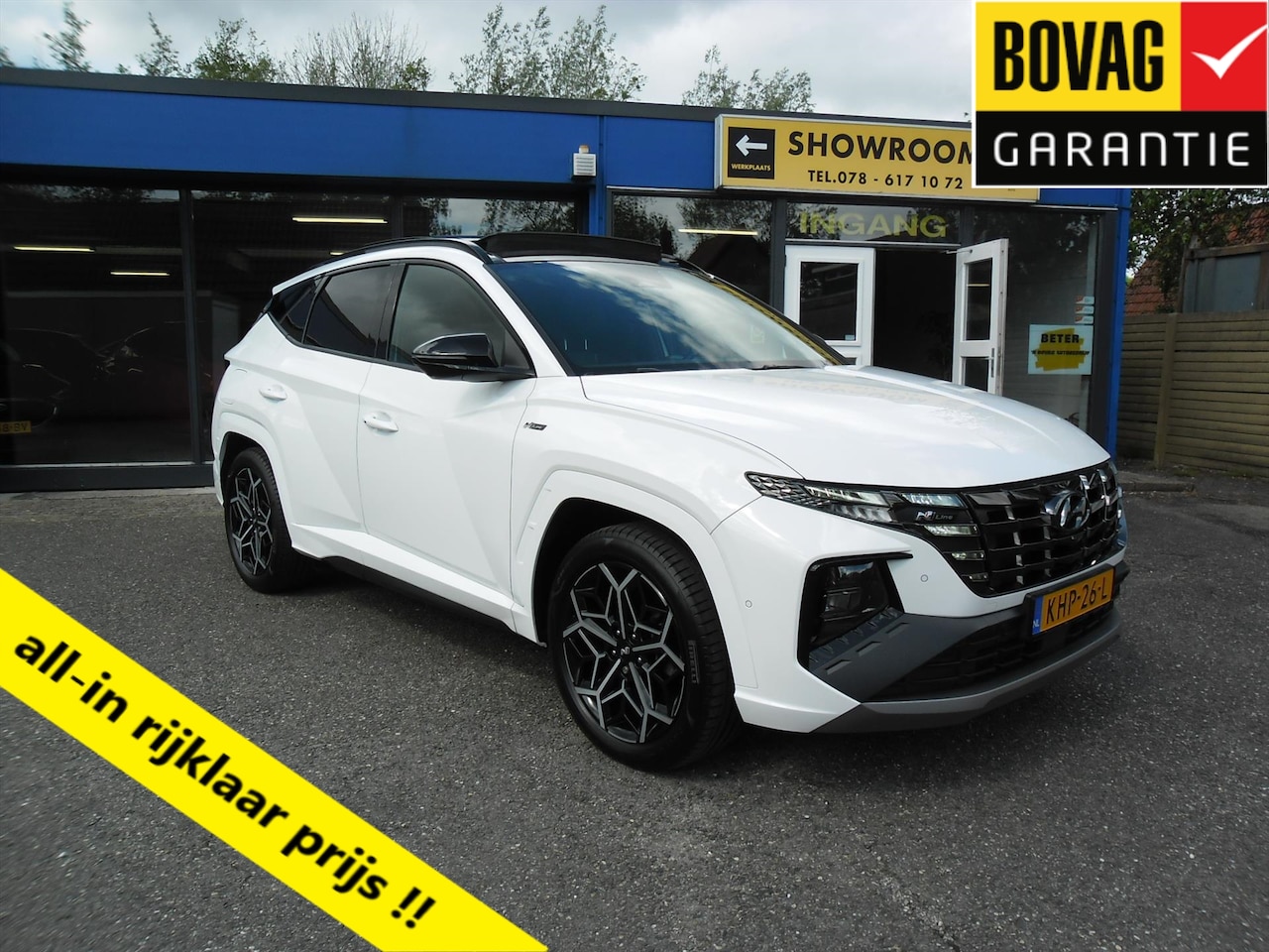 Hyundai Tucson - 1.6 T-GDi PHEV AWD Automaat N-Line Sky Nav Leder/Alcantara Schuifdak-Panodak "19 Lmv Camer - AutoWereld.nl