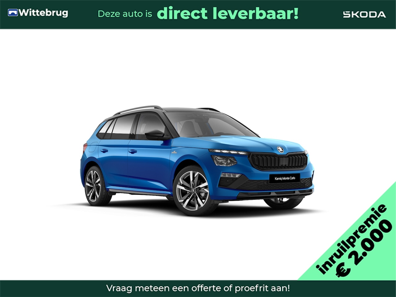 Skoda Kamiq - 1.0 TSI Monte Carlo 18" lichtmetalen velgen / Travel assist / Navigatie pakket / Charging - AutoWereld.nl