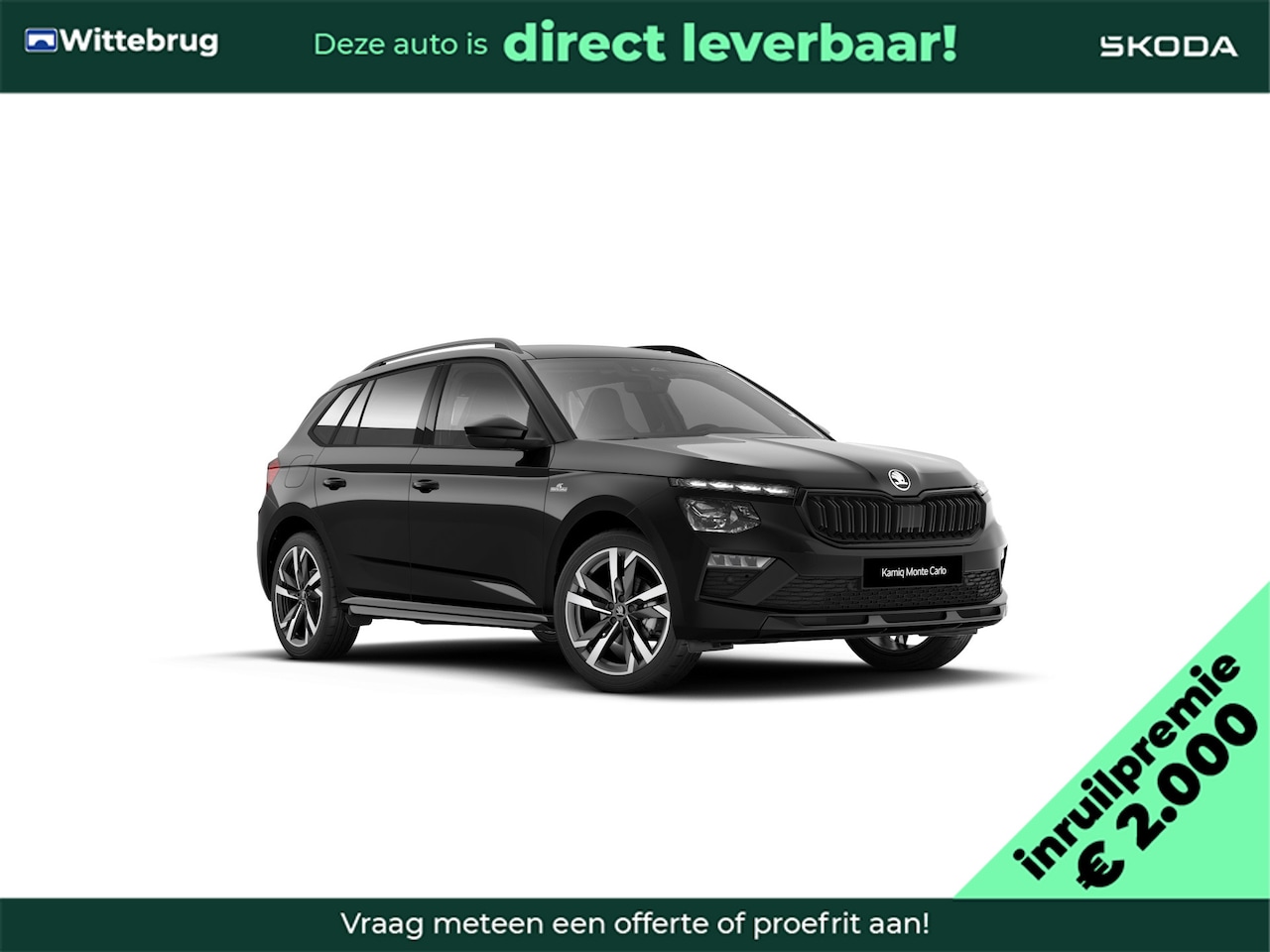 Skoda Kamiq - 1.0 TSI Monte Carlo 18" lichtmetalen velgen / Travel assist / Navigatie pakket / Charging - AutoWereld.nl