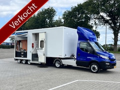 Iveco Daily - 40C17 3.0 9300kg BTW VRIJ Himatic BE Trekker met Doornwaard BE oplegger Verkoopwagen WC-Un