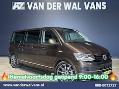 Volkswagen Transporter - 2.0 TDI 204pk Automaat L2H1 Dubbele cabine Euro6 Airco | 2x Zijdeur | Leder | Navigatie |