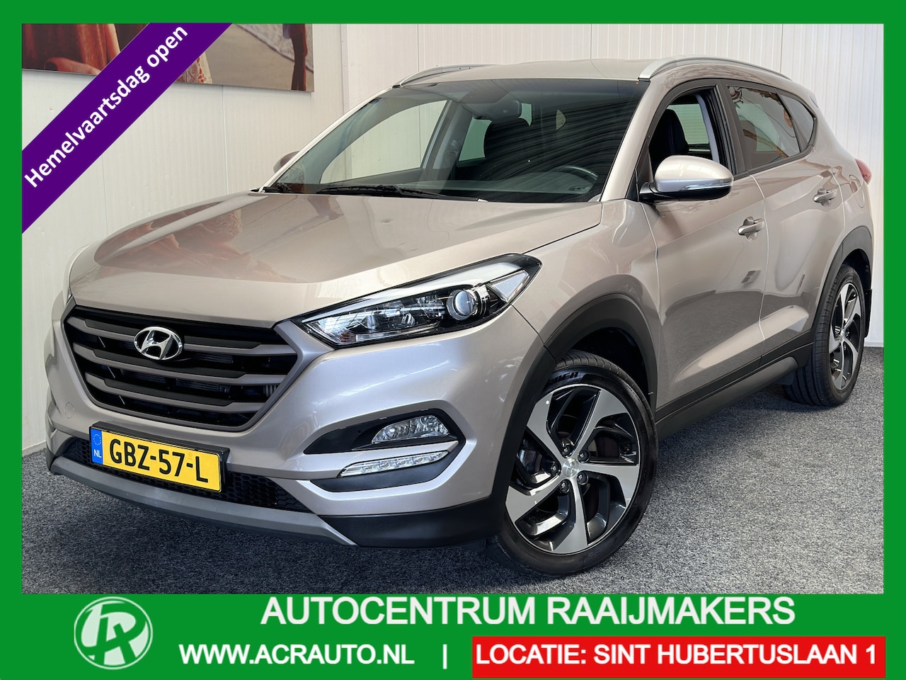 Hyundai Tucson - 1.6 T-GDI COMFORT 177 PK AUTOMAAT NAVIGATIE CRUISE CONTROL BLUETOOTH TELEFOON APPLE CARPLA - AutoWereld.nl