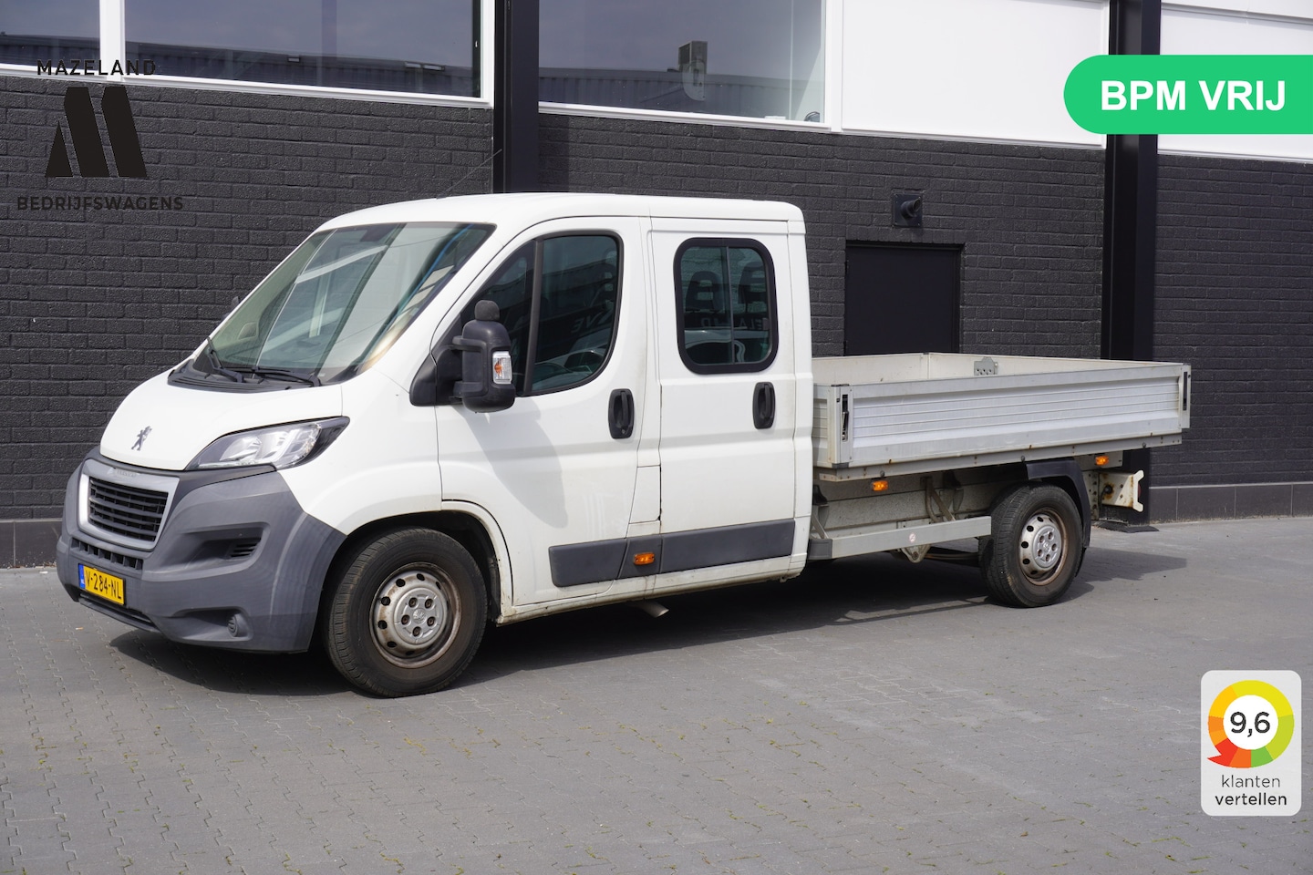 Peugeot Boxer - 2.0 BlueHDI 163PK L3 DC Openlaadbak EURO 6 - Airco - Trekhaak -  € 15.900,- Excl. - AutoWereld.nl