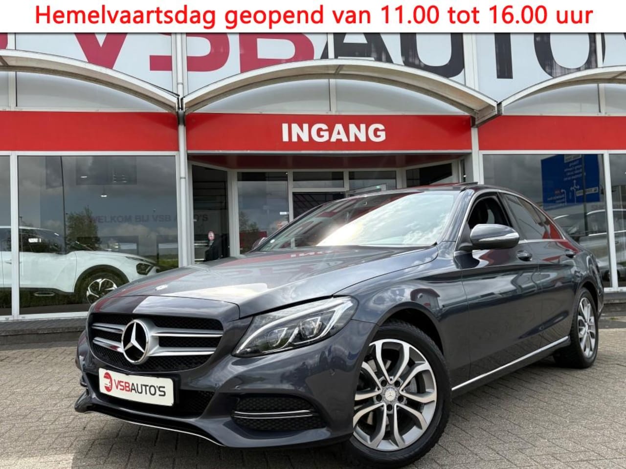 Mercedes-Benz C-klasse - C180 CGI 155PK AUT. LED LEER SCHUIFDAK NAVI AIRCO LMV PDC - AutoWereld.nl