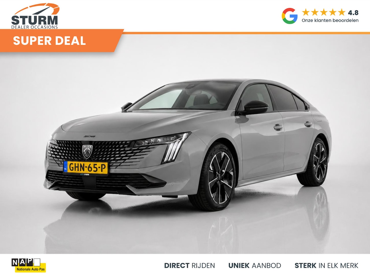 Peugeot 508 - 1.6 HYbrid 180 GT NL-Auto, Nieuwstaat incl. Afneembare Trekhaak! - AutoWereld.nl