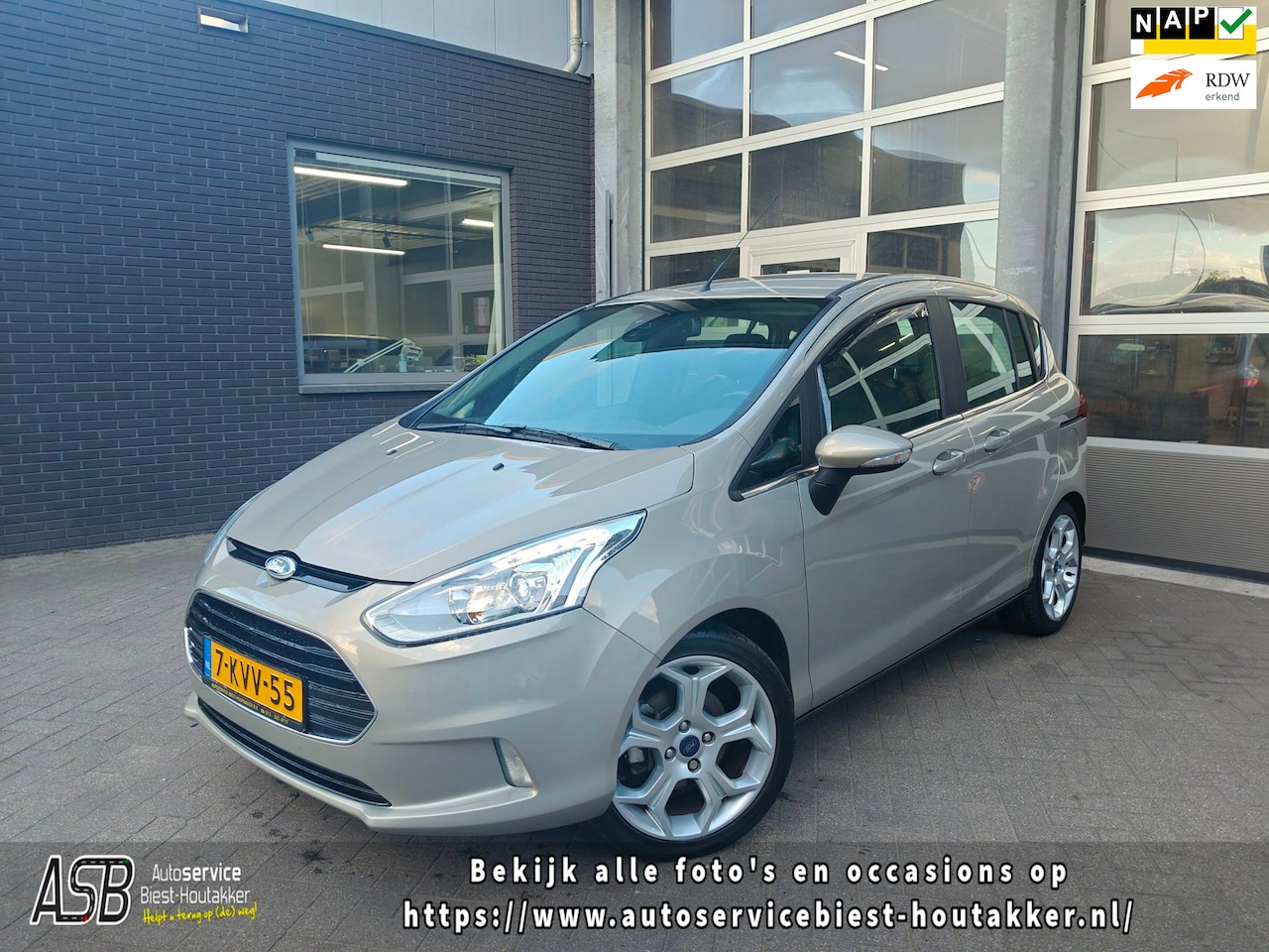 Ford B-Max - 1.0 EcoBoost Titanium | Airco | Cruise | Bluetooth | Onderhoud bekend | 43.000 NAP | 1e Ei - AutoWereld.nl