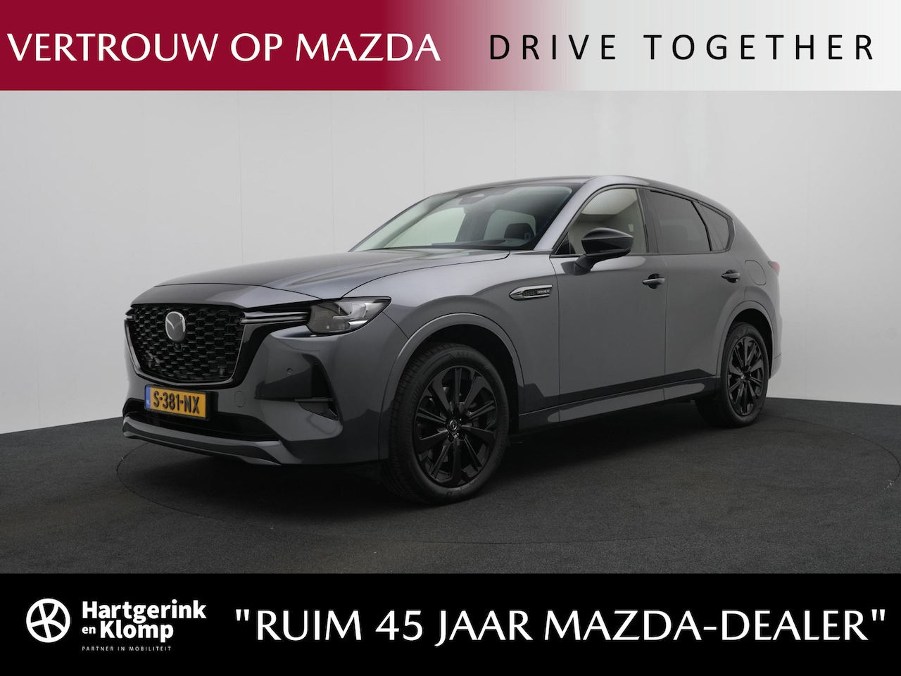 Mazda CX-60 - 2.5 E-SKYACTIV PHEV Homura 4WD automaat | Convenience & Sound Pack | Driver Assistance Pac - AutoWereld.nl