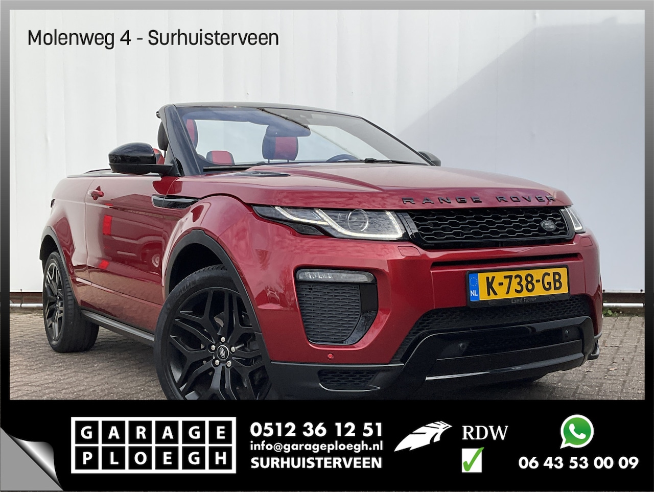 Land Rover Range Rover Evoque - Convertible 2.0 Si4 HSE Dynamic Memory Trekhaak Firenze Cabriolet - AutoWereld.nl