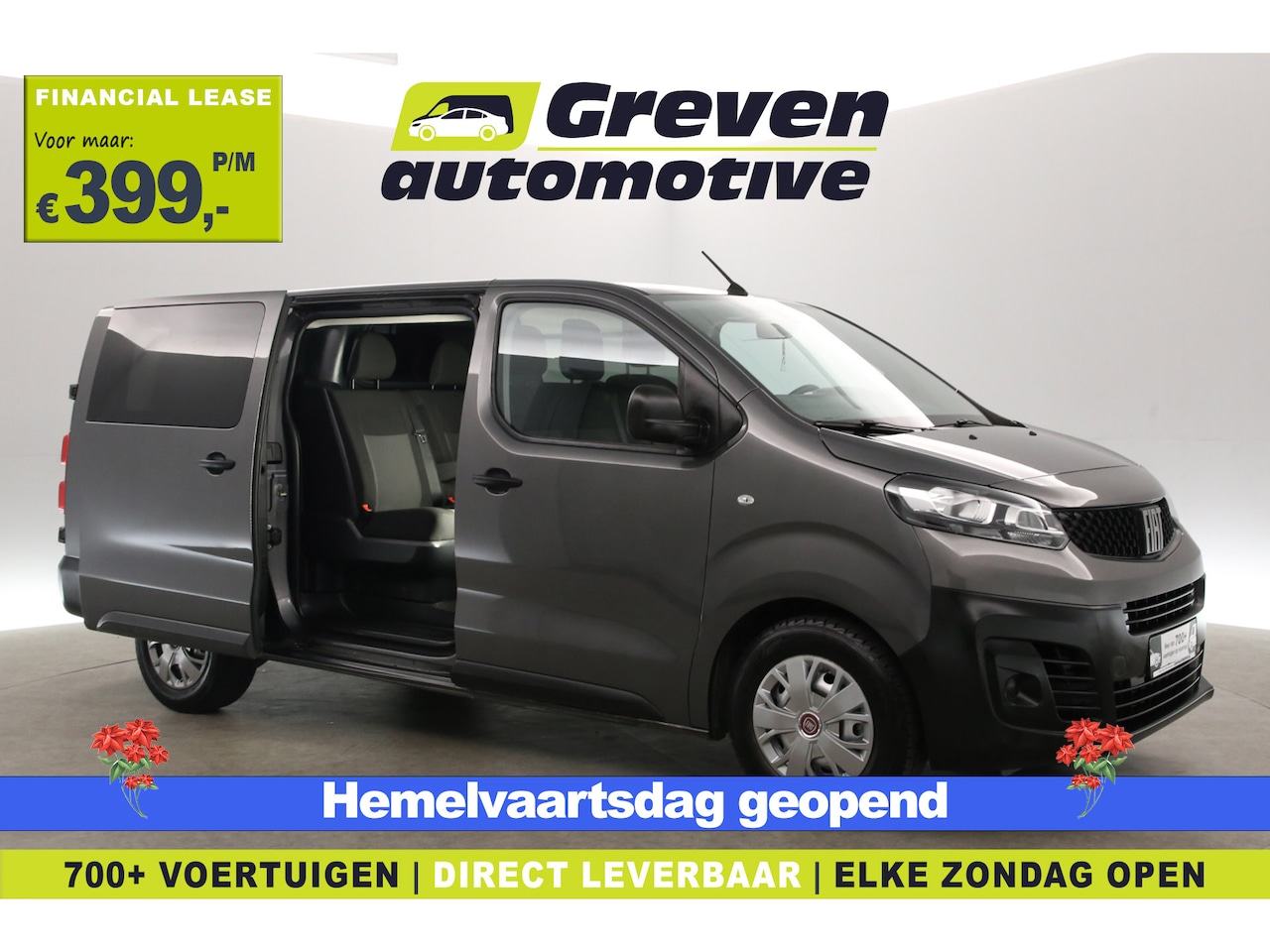 Fiat Scudo - 2.0 MultiJet L3H1 177PK | DC | 6 Zits | Automaat | Airco | Cruise | Parkeersens. - AutoWereld.nl