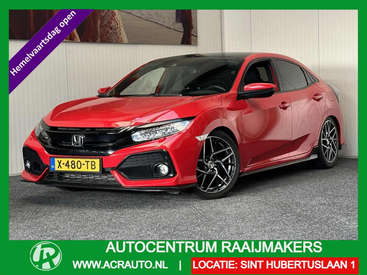 Honda Civic - 1.5 i-VTEC SPORT 183 PK !!! PANORAMADAK NAVIGATIE ADAPTIVE CRUISE CONTROL PANORAMA APPLE C - AutoWereld.nl