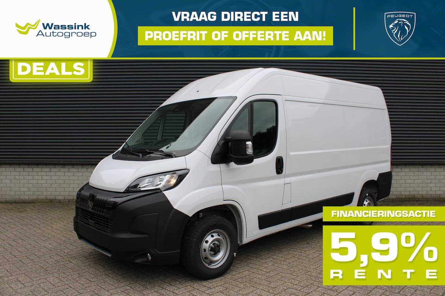 Peugeot Boxer - 2.2 HDi 140PK L2H2 3,5T I Zwaar | Trekhaak 3.000KG Trekgewicht I Pack Techno I Verzwaarde - AutoWereld.nl