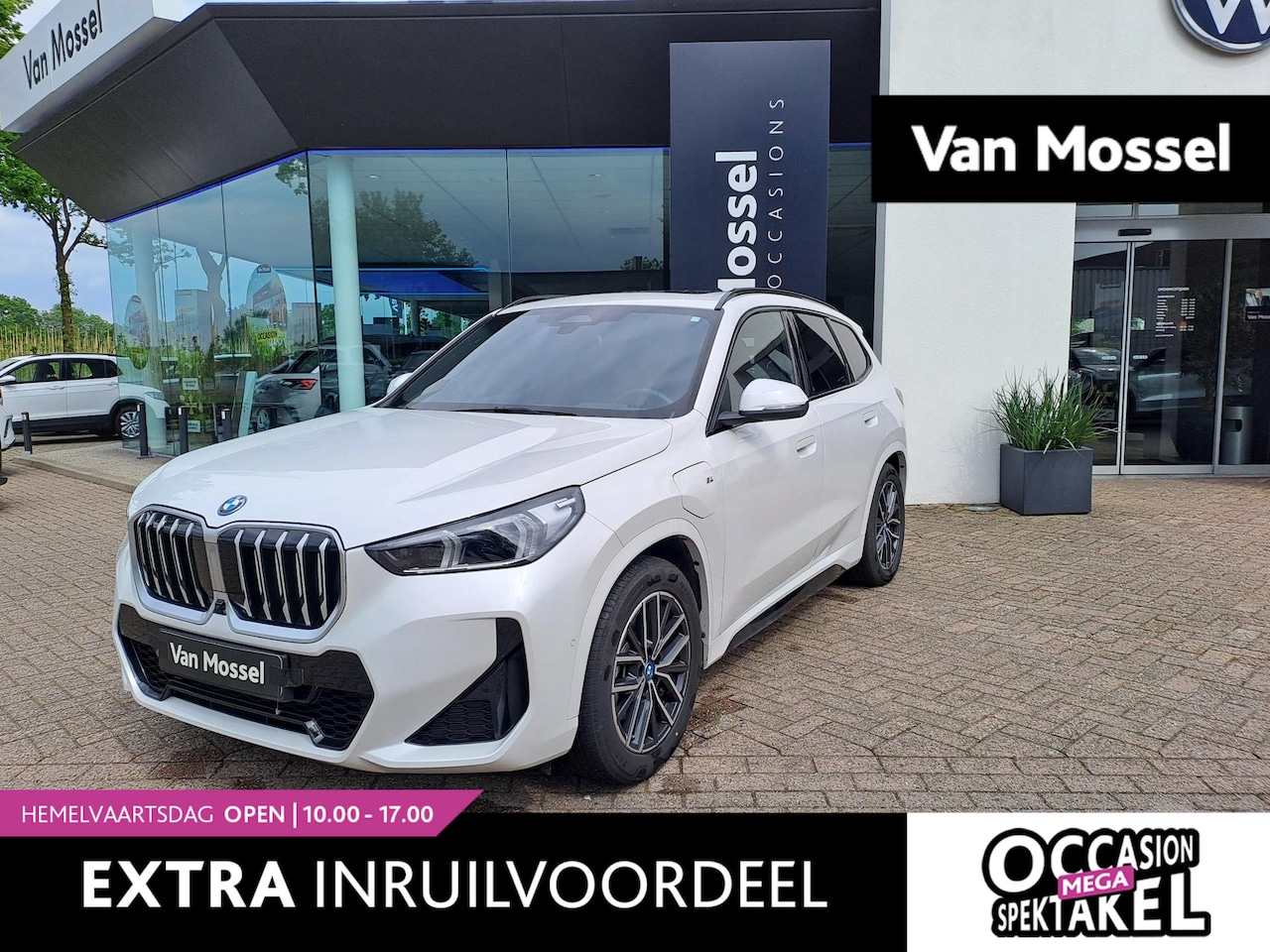 BMW X1 - xDrive25e | M-SPORT | PANO-SCHUIFDAK | LEER | 360 CAMERA | STOELVERWARMING | - AutoWereld.nl