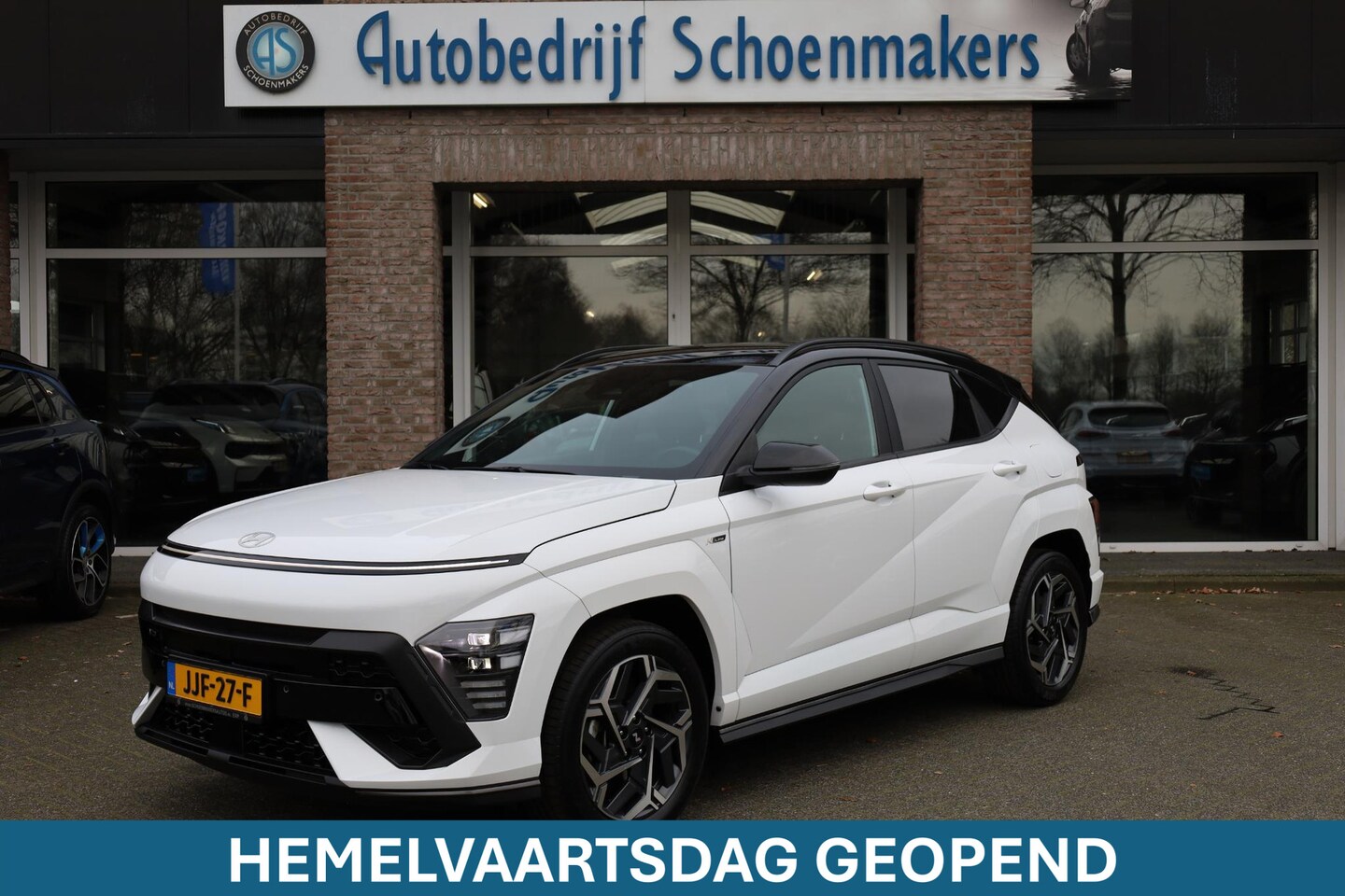 Hyundai Kona - 1.6 GDI HEV N-LINE Edition CARPLAY CAMERA ACC DAB NAVI CLIMA LANE-ASSIST DAW KEYLESS DRAAD - AutoWereld.nl