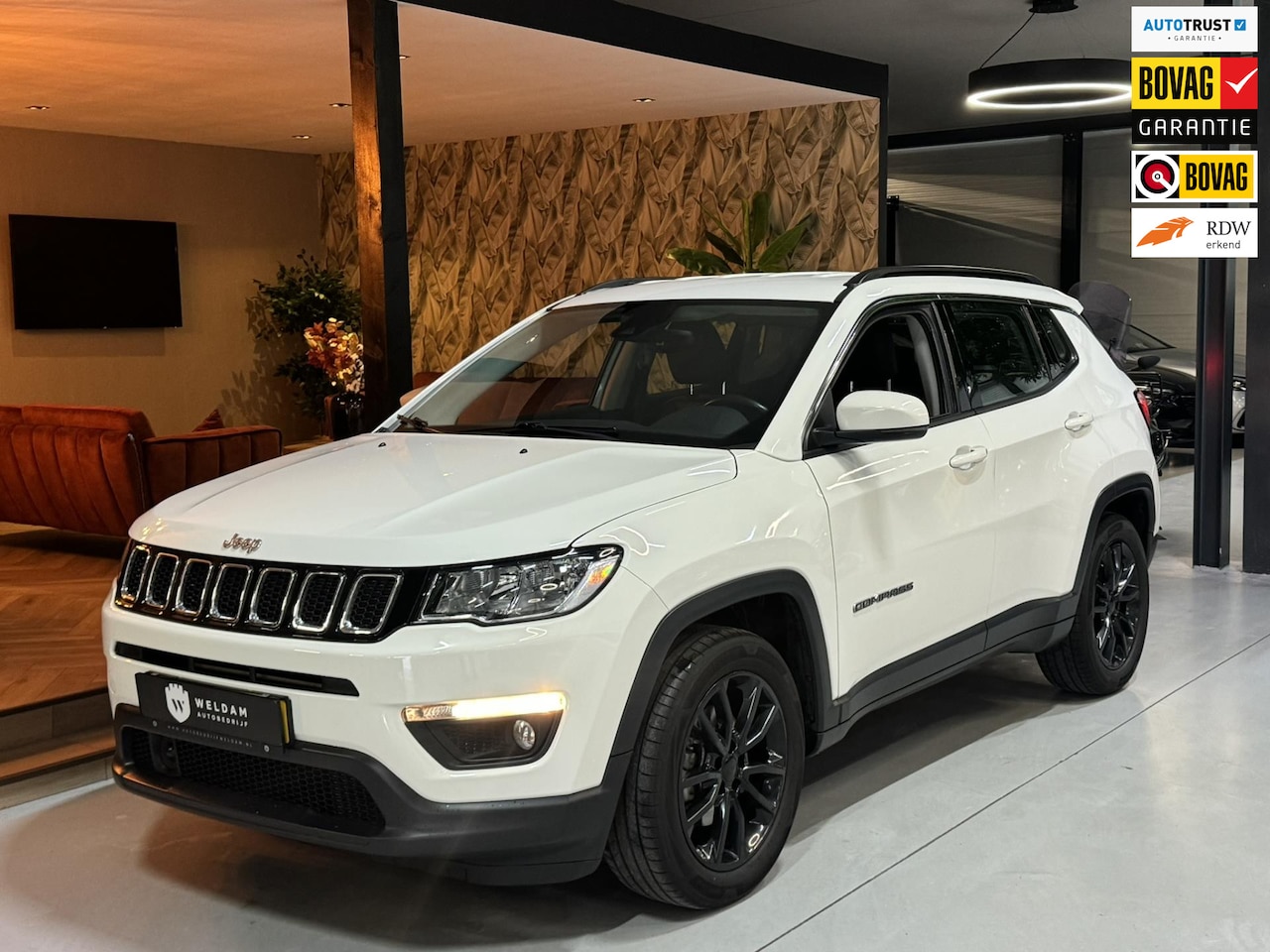 Jeep Compass - 1.4 MultiAir Longitude NAP Garantie Trekhaak Camera Cruise Navi Clima Led Dab PDC Rijklaar - AutoWereld.nl