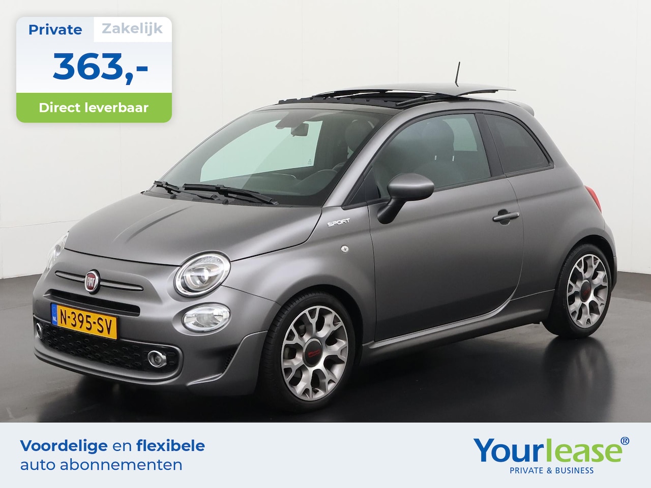 Fiat 500 - 1.0 Hybrid Sport | All-in 363,- Private Lease | Direct uit voorraad - AutoWereld.nl