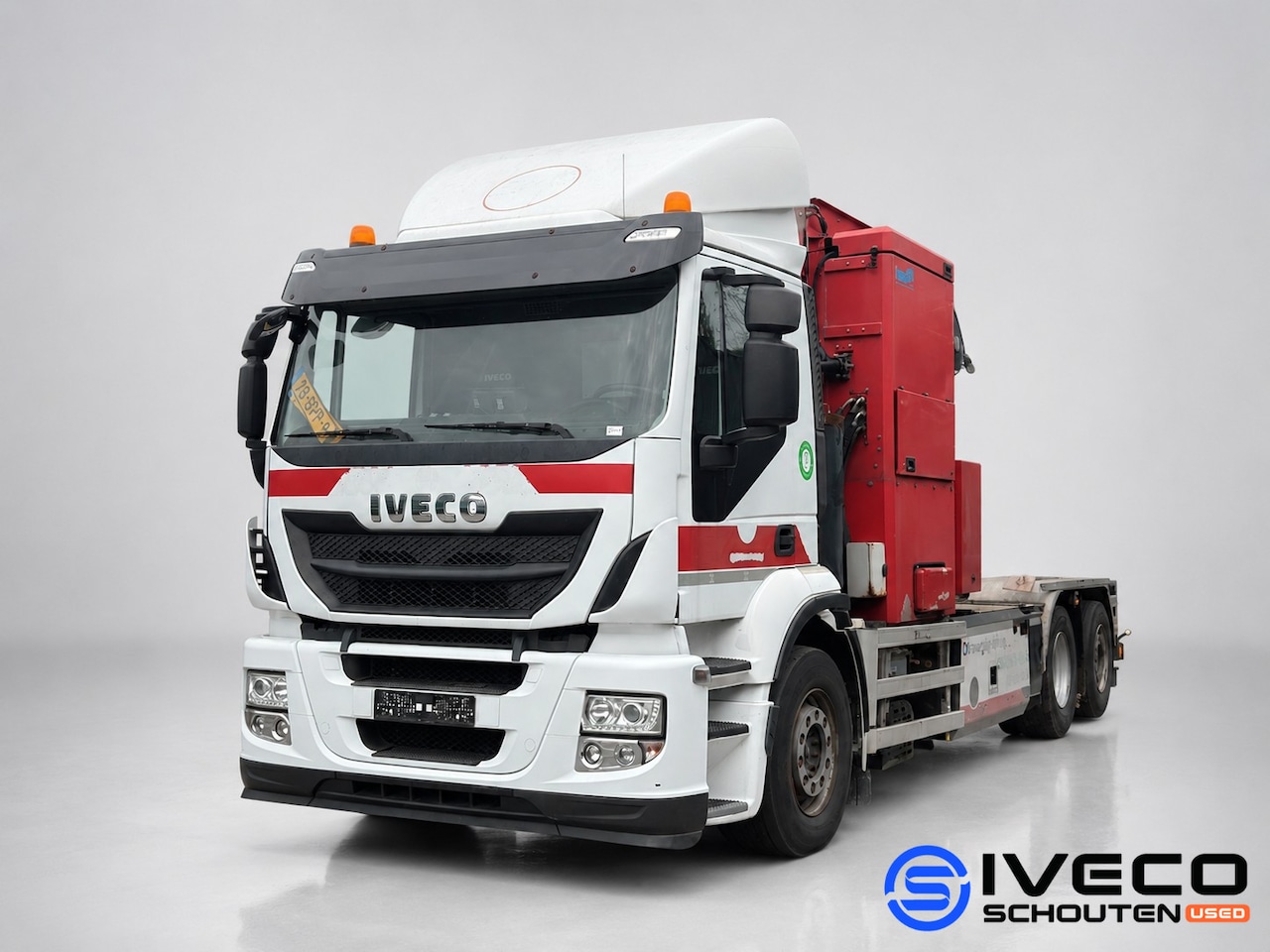 Iveco Stralis - AD260S 6x2 CNG Hooklift • Haakarmsysteem • Euro 6 Camera/monitorsysteem • Joystick • Afval - AutoWereld.nl
