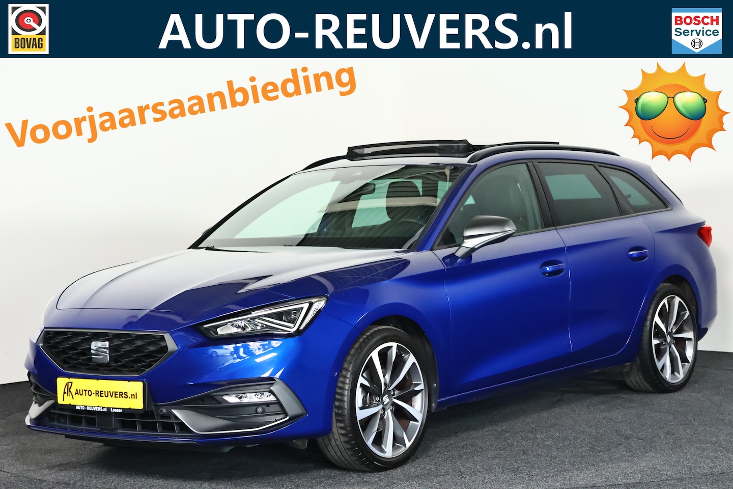 SEAT Leon Sportstourer - 1.5 eTSI FR Business Intense / Opendak / Beats / ACC / CarPlay / Trekhaak - AutoWereld.nl