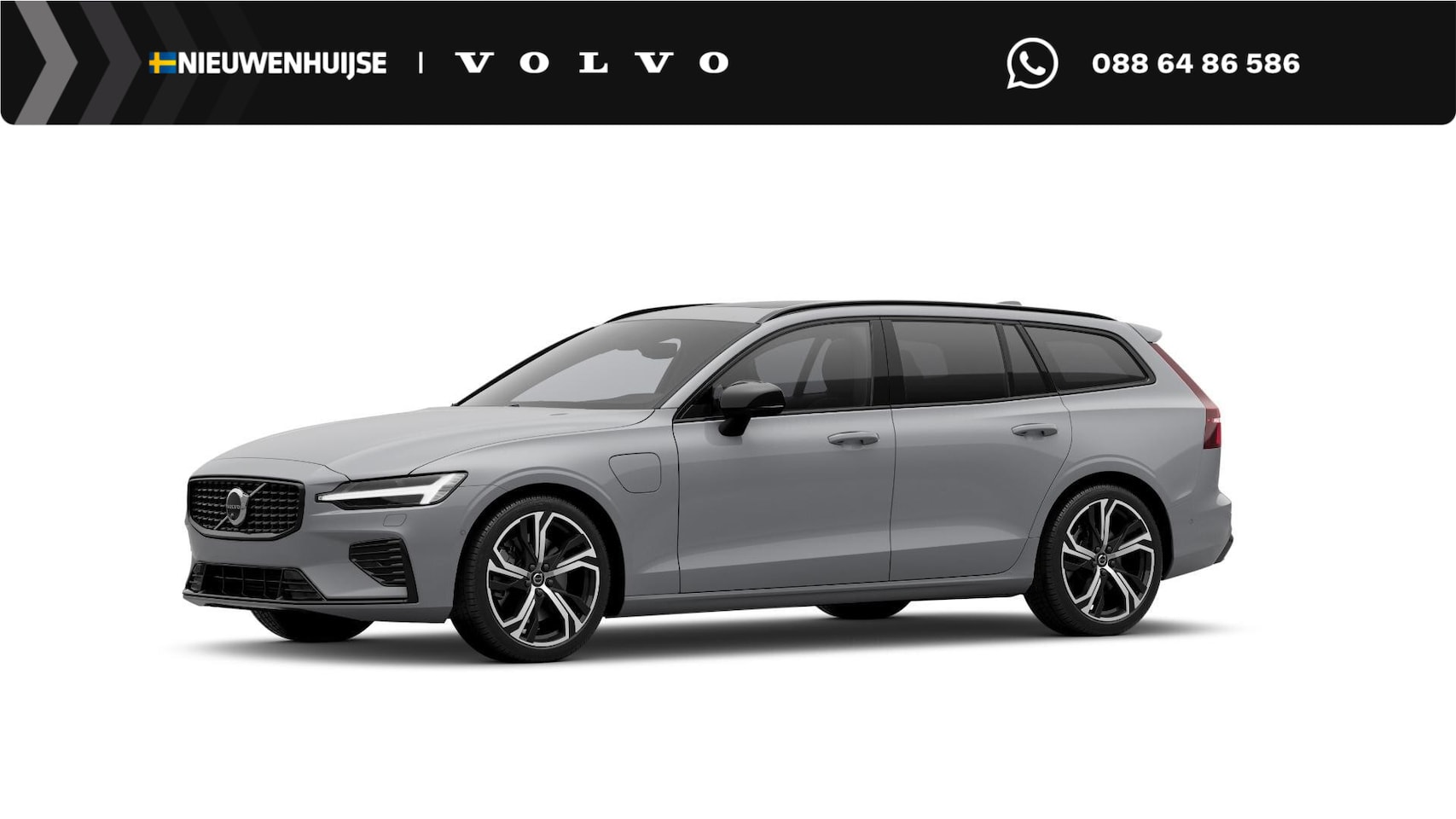 Volvo V60 - T6 Plug-in hybrid AWD Ultra Dark | Google | Long Range | Head-Up Display | Getint Glas | D - AutoWereld.nl