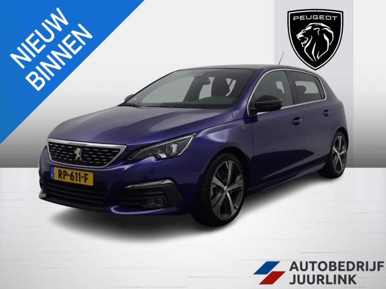 Peugeot 308 - 1.6 Turbo GT 205pk Pano/Led/H.Leder/Nav/Camera/ Carplay/Blindspot/Led - AutoWereld.nl