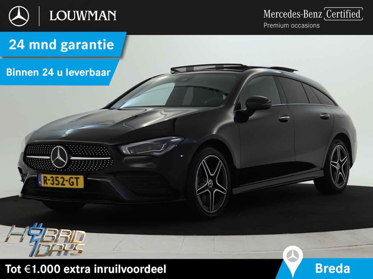 Mercedes-Benz CLA-klasse Shooting Brake - 250 e Business Solution AMG Nightpakket | Panoramadak | Sfeerverlichting | Keyless Go | Pa - AutoWereld.nl