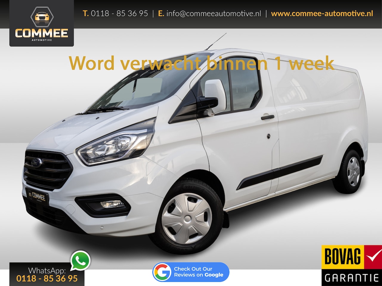 Ford Transit Custom - 300 2.0 TDCI L2H1 Trend Automaat NAV I AC I Trekhaak - AutoWereld.nl