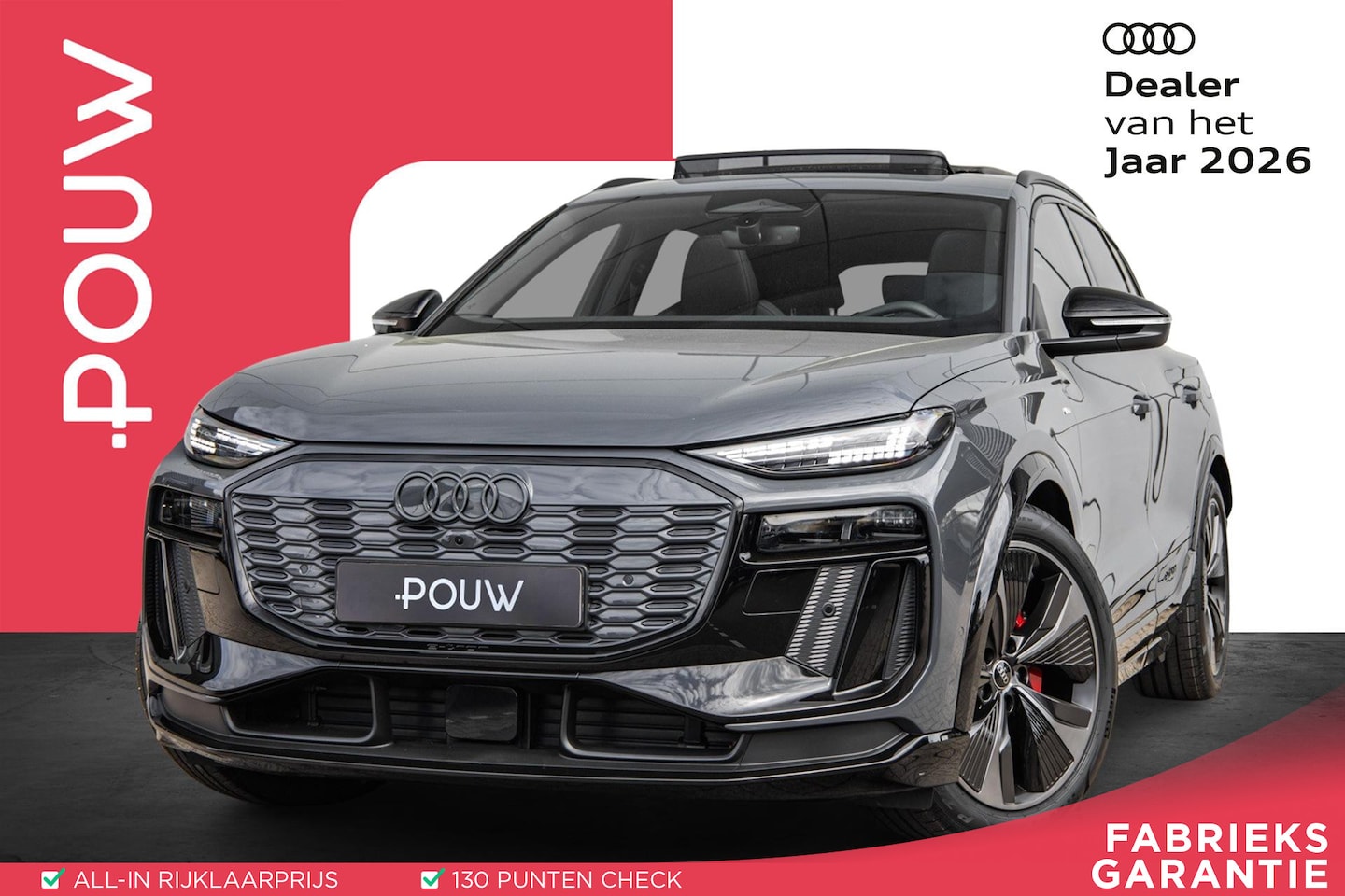 Audi Q6 e-tron - 252pk S Edition 83 kWh | 21" LMV | Panoramadak | Trekhaak | 360 Camera | Luchtvering | Led - AutoWereld.nl
