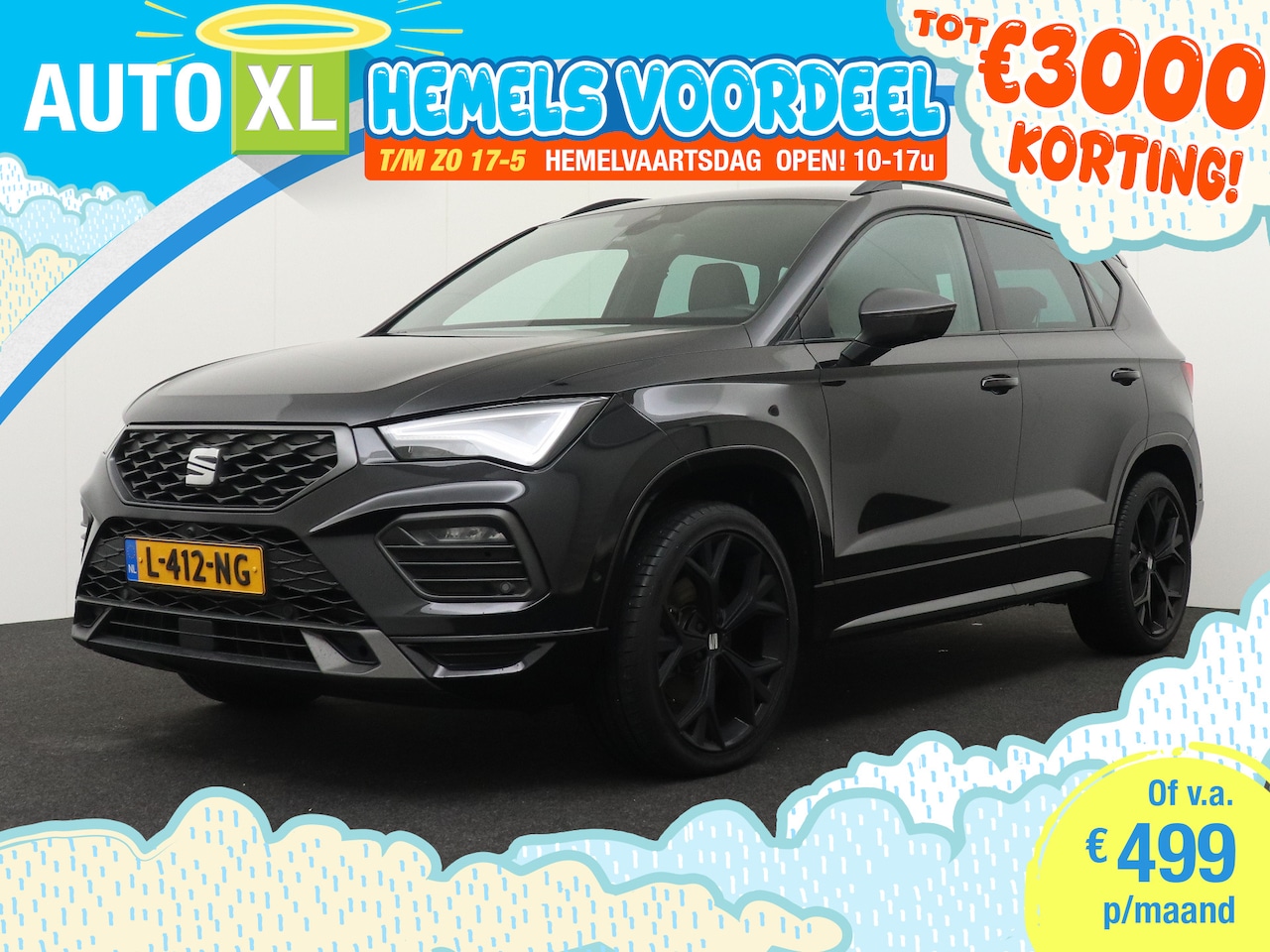 SEAT Ateca - 1.5 TSI 150 PK Aut. FR Black-Edition Camera Adapt.Cruise 19'LMV - AutoWereld.nl