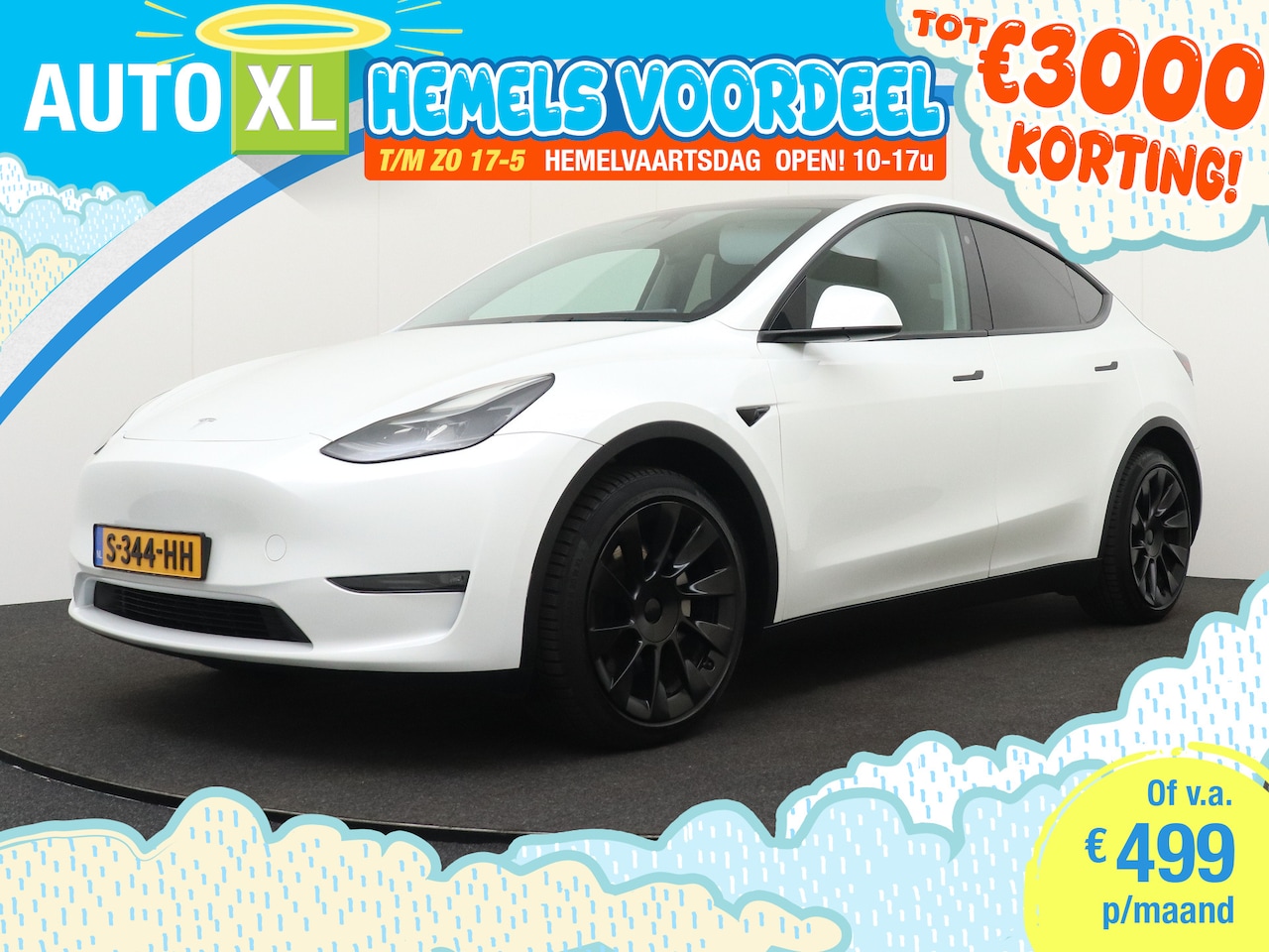 Tesla Model Y - Long Range 75 kWh Full Self-Driving Af.Trekhaak Cruise-Stop&Go - AutoWereld.nl