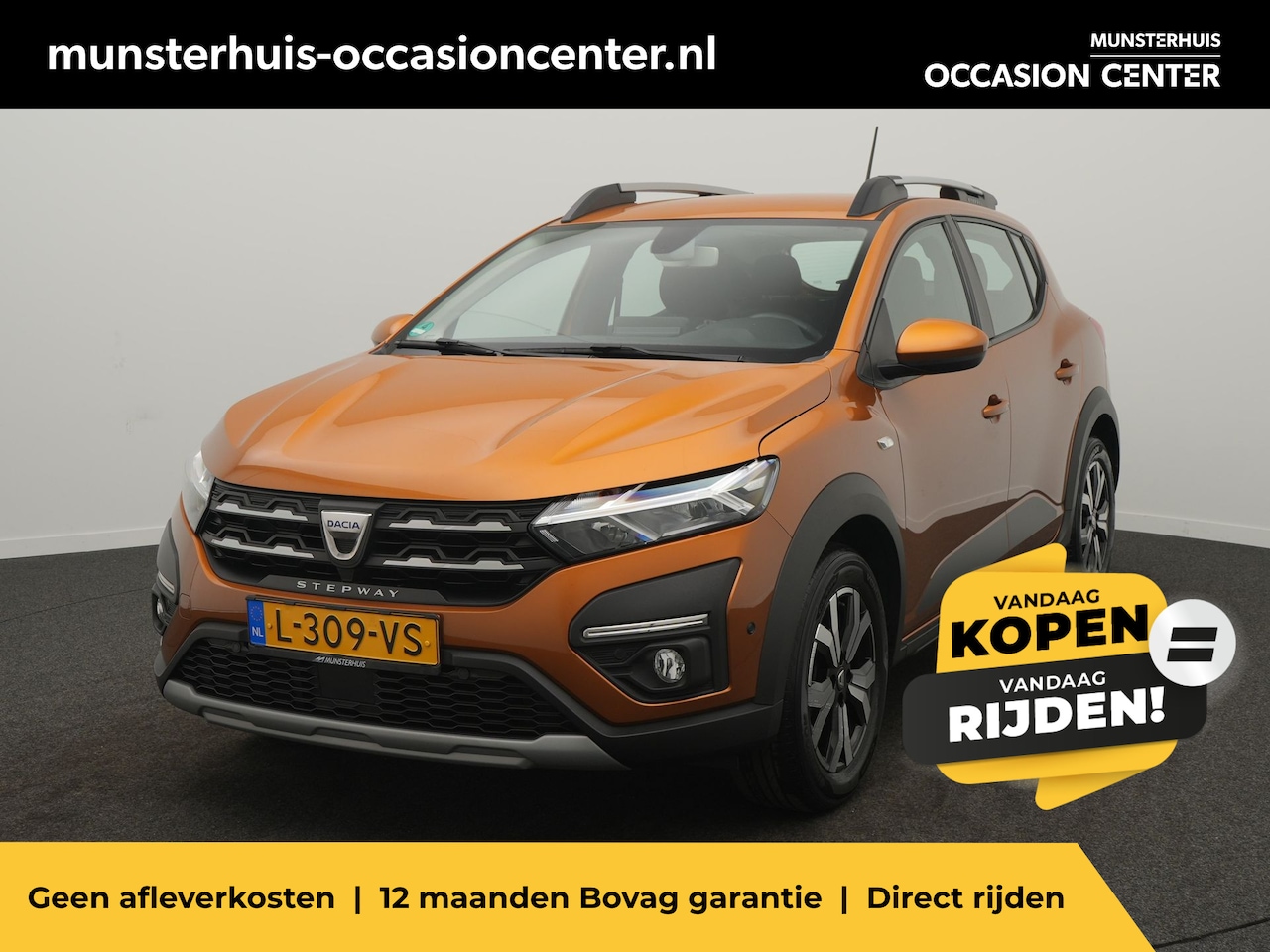 Dacia Sandero Stepway - TCe 90 Comfort - RIJKLAARPRIJS - Achteruitrijcamera - Cruise Control - Lichtmetalen velgen - AutoWereld.nl