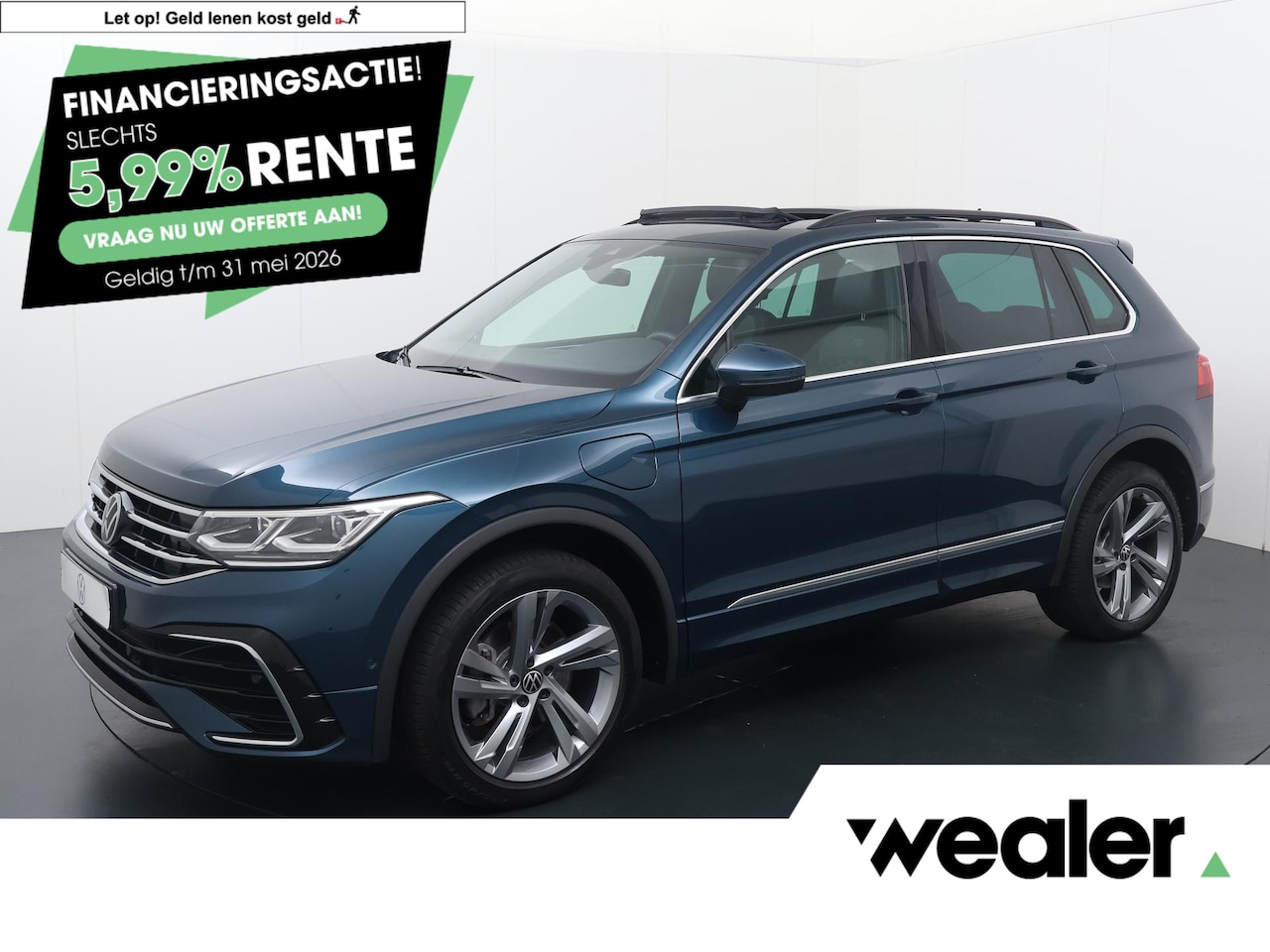 Volkswagen Tiguan - 1.4 TSI eHybrid R-Line Business+ | 245 PK | SoH 91% | Trekhaak | Panoramadak | Adaptive cr - AutoWereld.nl