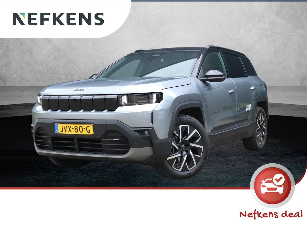 Jeep Compass - First Edition 74 kWh | Rondomzicht camera | Navigatie | All-season banden - AutoWereld.nl