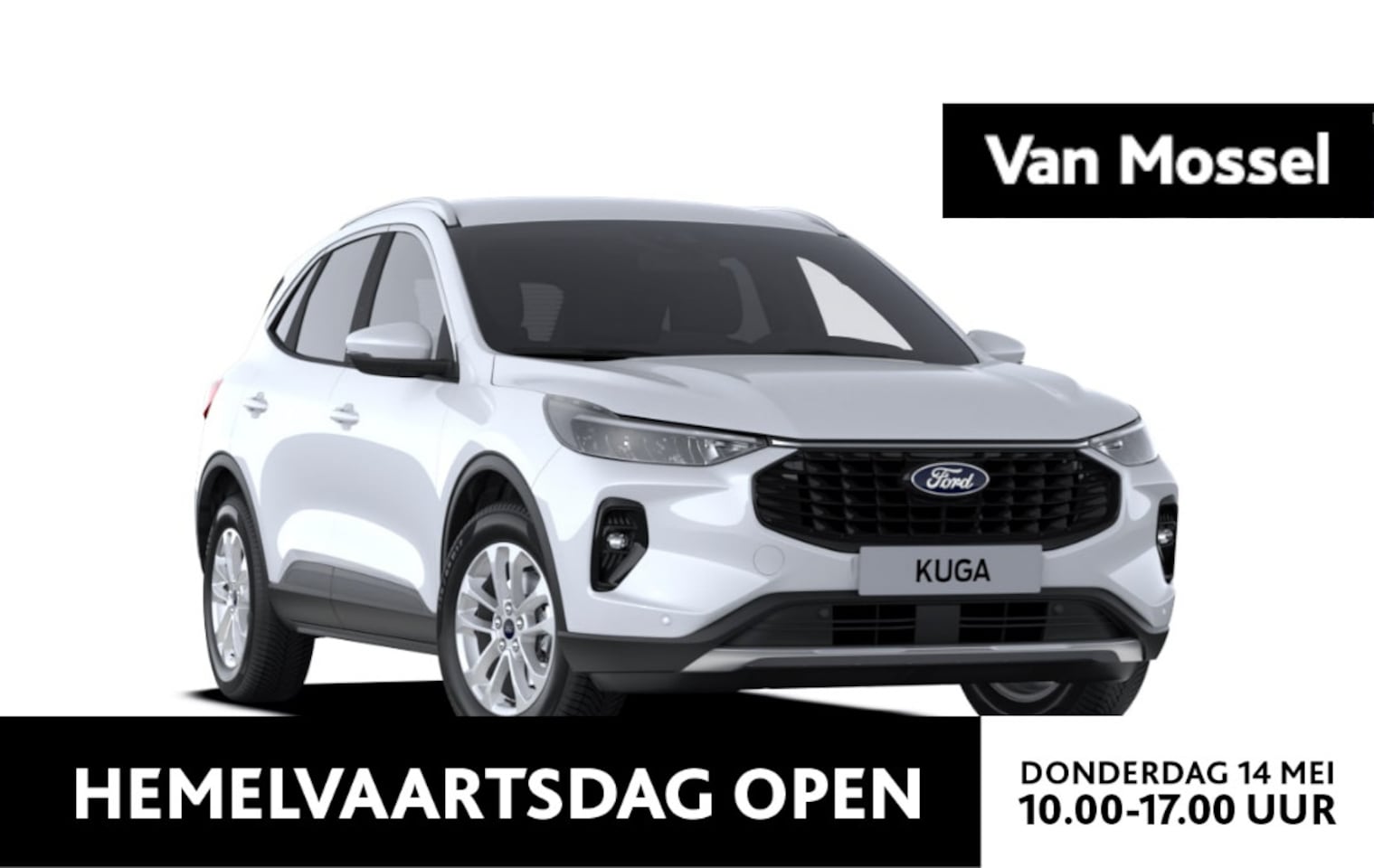 Ford Kuga - 2.5 PHEV Titanium | 2100KG TREKGEWICHT | €4000,- FORD VOORDEEL | 243 PK! | FROZEN WHITE | - AutoWereld.nl