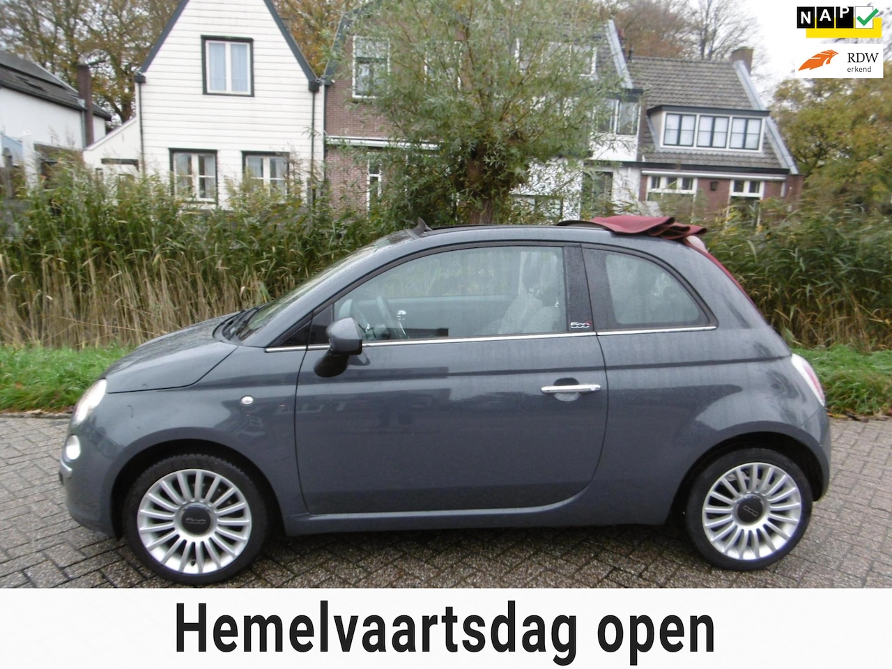 Fiat 500 C - Cabrio 0.9 TwinAir Turbo S Lounge PDC 99.000km 2e eigenaar - AutoWereld.nl