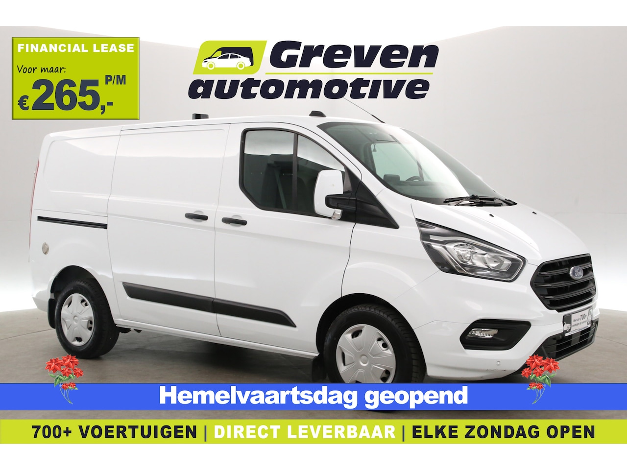 Ford Transit Custom - 2.0 Ecoblue L1H1 | Aut. | Airco | Cruise | Camera | 3 Zits | Carplay | Trekhaak | 2xSchuif - AutoWereld.nl