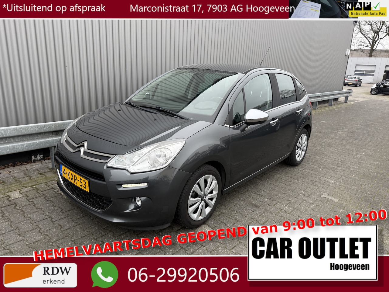 Citroën C3 - 1.2 VTi Collection 149Dkm.NAP, Clima, CC, PDC, nw. APK – Inruil Mogelijk – - AutoWereld.nl