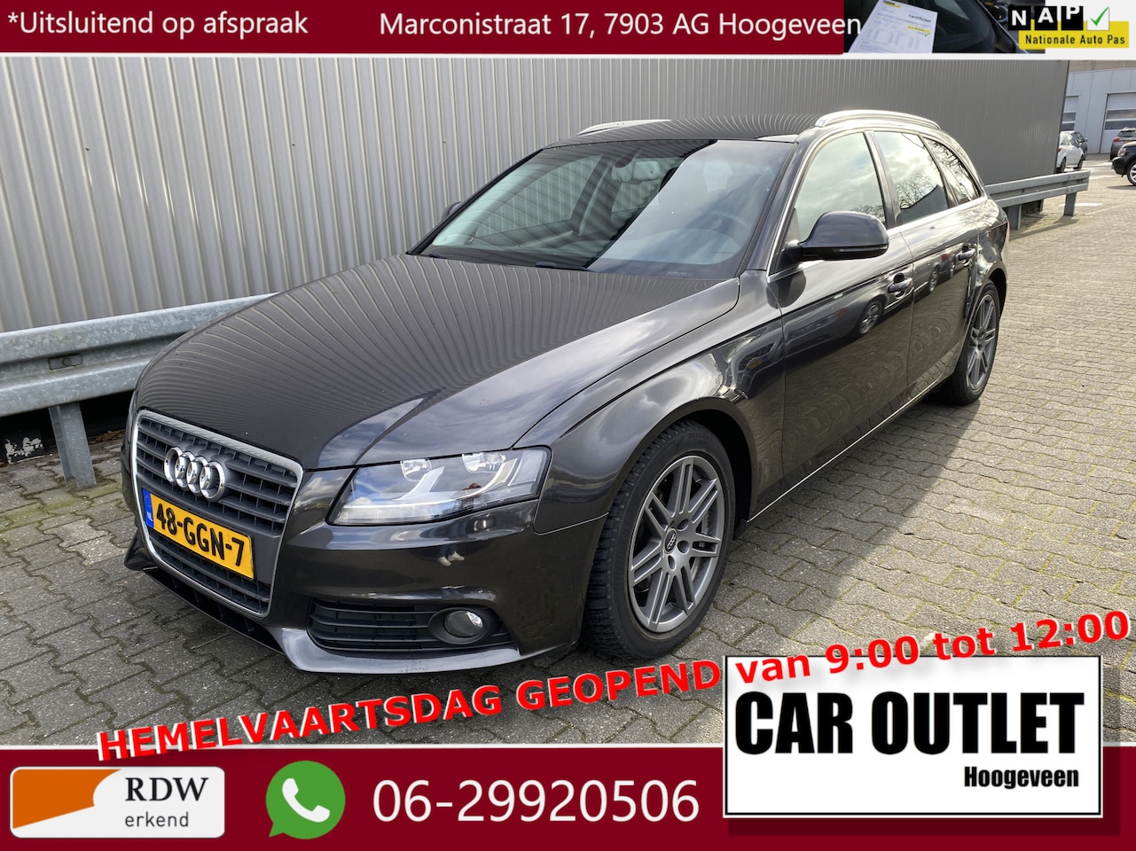 Audi A4 Avant - 1.8 TFSI Pro Line Business AUTOMAAT, Clima, CC, PDC, LM, nw. APK – Inruil Mogelijk – - AutoWereld.nl