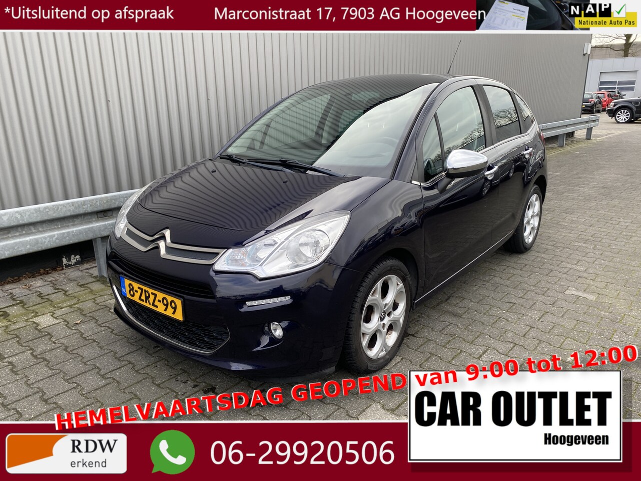 Citroën C3 - 1.2 VTi Exclusive 94Dkm, Clima, Pano, CC, Bluetooth, PDC, LM, nw. APK – Inruil Mogelijk – - AutoWereld.nl