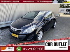 Opel Corsa - 1.0-12V Selection 148Dkm, Briljant Zwart, LM, nw. APK – Inruil Mogelijk –
