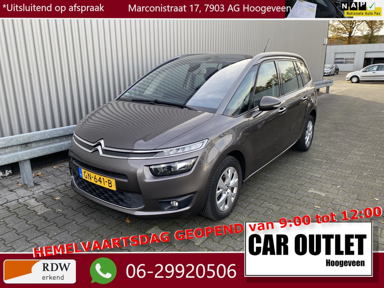 Citroën Grand C4 Picasso - 1.2 PureTech Business 7p. Clima, Navi, CC, PDC, LM, Trekh, – Inruil Mogelijk – - AutoWereld.nl