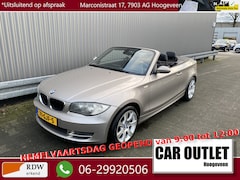 BMW 1-serie Cabrio - 118i High Executive 133Dkm.NAP, AUTOMAAT, Leer, Clima, CC, LM, Afn.Trekh, nw. APK – Inruil